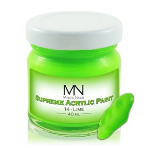 MYSTIC NAILS Supreme Akrilna boja - no.14. Lime - 40 ml MYSTIC NAILS Supreme Akrilna boja - no.14. Lime - 40 ml