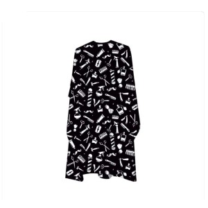 SENYUVA  Ogrtač "Barber Alati Mix" BM-4 crni