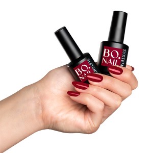 BO NAILS Gel lak za nokte 054 "Ruby Red" Crveni - 7 ml