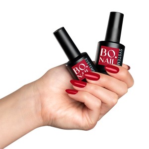 BO NAILS Gel lak za nokte 055 "Scarlet" Crveni - 7 ml