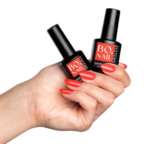 BO NAILS Gel lak za nokte 107 "Hot Stuff" Crveni 7 ml
