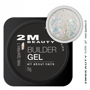 2M BEAUTY HOLO SPARKLES 01 - BUILDER GEL 15g