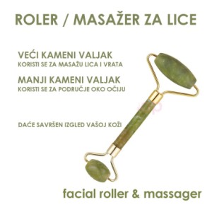 Roler - masažer za lice ŽAD zeleni