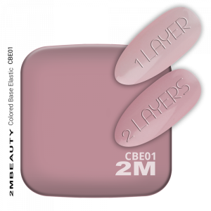 2M BEAUTY w GEL LAK - COLORED BASE ELASTIC CBE01 13ml 2M BEAUTY w GEL LAK - COLORED BASE ELASTIC CBE01 13ml