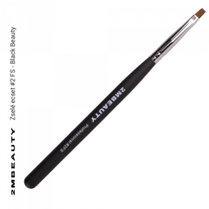 2M BEAUTY  ČETKICA ZA GEL #2 FS - BLACK BEAUTY