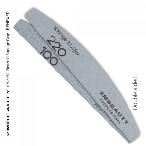2M BEAUTY  BUFER - SPONGE GRAY RENEWED 100/220