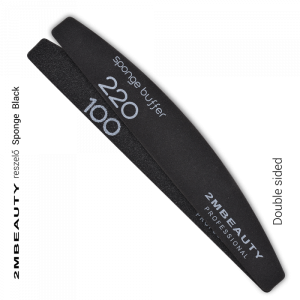 2M BEAUTY  BUFER - SPONGE BLACK 100/220