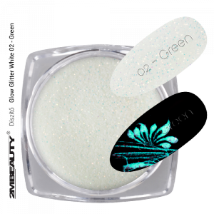 2M BEAUTY  GLOW GLITTER WHITE 02 - GREEN