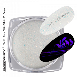 2M BEAUTY  GLOW GLITTER WHITE 06 - PURPLE