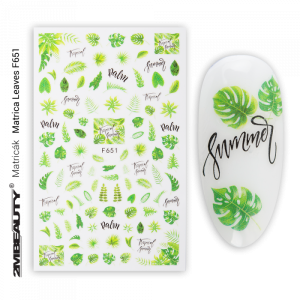 2M BEAUTY  NALEPNICA - LEAVES F651