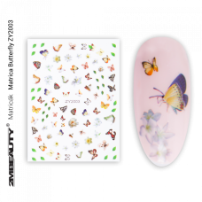 2M BEAUTY  NALEPNICA - BUTTERFLY ZY2003