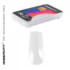 2M BEAUTY  EASY PRESS ON NAIL TIP SQUARE - 120 KOM.