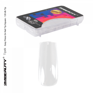 2M BEAUTY  EASY PRESS ON NAIL TIP SQUARE - 120 KOM.