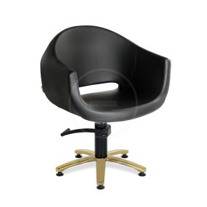 ALPEDA Frizerska stolica Crna - Evo GL (Outlet)
