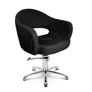 ALPEDA Frizerska stolica Crna - Flora (Outlet)
