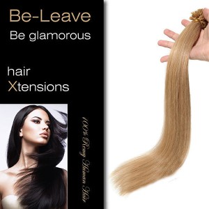 BE-LEAVE REMY prirodna kosa na keratinu 55cm SVETLO PLAVA