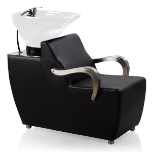 BELATRIX Šamponjera sa stolicom Crna - Alba BELATRIX Šamponjera sa stolicom Crna - Alba