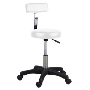 BELATRIX Pomoćna stolica sa naslonom Lara - Bela BELATRIX Pomoćna stolica sa naslonom Lara - Bela