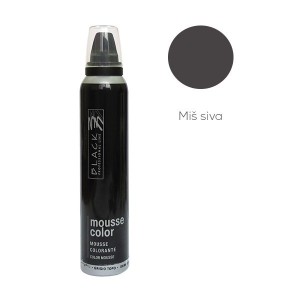 BLACK PROFESSIONAL Kolor pena MOUSSE COLOR GR.TOPO 200 ml - MIŠ-SIVA