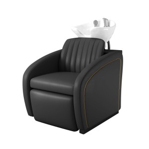 COMMODO Šamponjera sa stolicom Crna - LUNA COMMODO Šamponjera sa stolicom Crna - LUNA