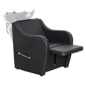 COMMODO Šamponjera sa stolicom Crna - UNA COMMODO Šamponjera sa stolicom Crna - UNA