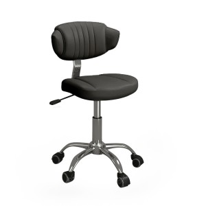 COMMODO pomoćna stolica s naslonom - CRNA COMMODO pomoćna stolica s naslonom - CRNA