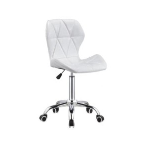 COMMODO Pomoćna Stolica sa Naslonom ERGONOMSKA - BELA COMMODO Pomoćna Stolica sa Naslonom ERGONOMSKA - BELA