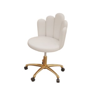 COMMODO Pomoćna Stolica sa Naslonom - ZLATNO BELA COMMODO Pomoćna Stolica sa Naslonom - ZLATNO BELA