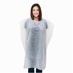 DONATO ogrtač jednokratni Pvc Protect 110 x 140 Beli - 50 kom (Outlet)