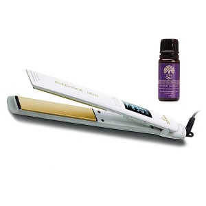 GAMA Presa za kosu Iron Elegance + Argan & Macadamia ulje - BELA