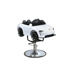 LIBRINI Dečija Frizerska Stolica Bela - Auto LIBRINI Dečija Frizerska Stolica Bela - Auto