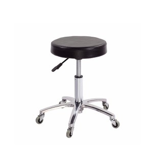 LIBRINI Pomoćna Stolica Style sa Hromiranom nogom - Crna