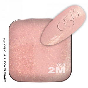 2M BEAUTY  GEL LAK - GLITTER 058 5ml