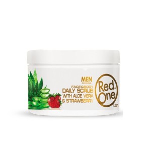 RED ONE Piling za lice i telo ALOE VERA i JAGODA 400 ml