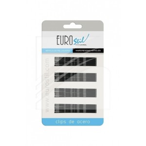 EUROSTIL Ukosnice za kosu velike CRNE 24/1 1611/50