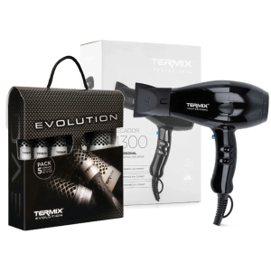 TERMIX Četka za feniranje Evolution Basic Teflon 5 komada - Fen za kosu Secador 4300 2000 W TERMIX Četka za feniranje Evolution Basic Teflon 5 komada - Fen za kosu Secador 4300 2000 W