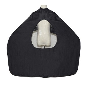 WANDA Ogrtač za šišanje sa prozorom za mobilni CRNI sa zakačkom WANDA Ogrtač za šišanje sa prozorom za mobilni CRNI sa zakačkom