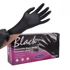 WANDA Rukavice Nitril Crne 50 kom - M