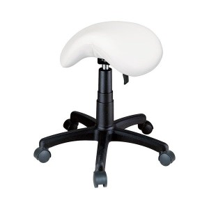 WEELKO Pomoćna stolica Fox Saddle Pvc stopa - Bela