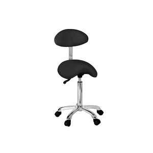 SILVER FOX Pomoćna stolica sa naslonom Fox Saddle 1 - Crna