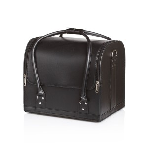 XANITALIA Torba za pribor kozmetički 26x30x24 cm - Eko koža Crna