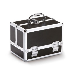 XANITALIA Kozmetički kofer za pribor 26x18x19 cm - Alu Small Black XANITALIA Kozmetički kofer za pribor 26x18x19 cm - Alu Small Black